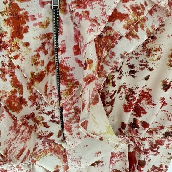 Willow and Clay. Rust and Cream print dress.  Extra Small. - Picture 6 of 6